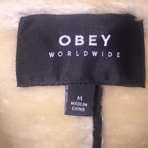 Obey Leather Jacket - Picture 2 of 3